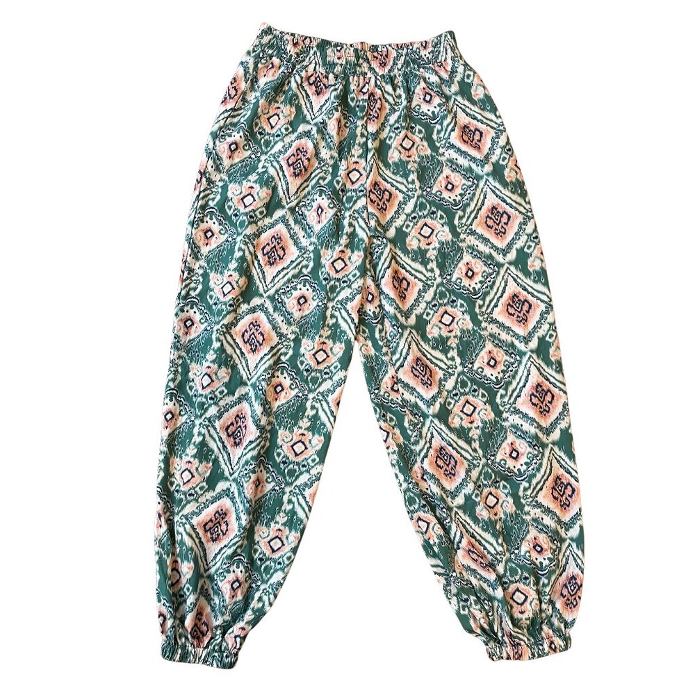 Boho-Print Jogger Pants